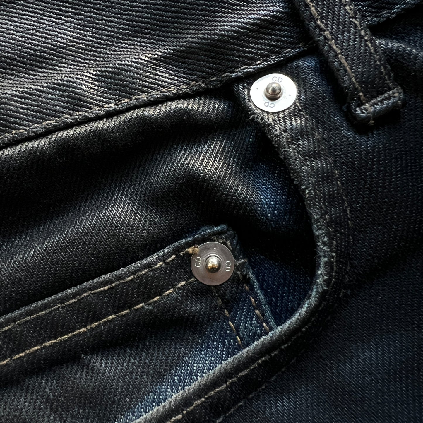 Dior Luster Waxed Denim Hedi Slimane