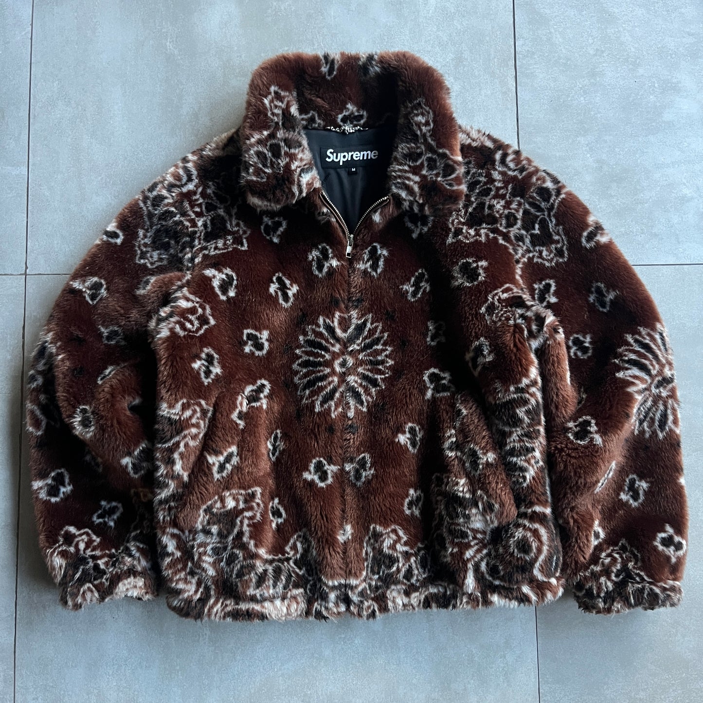 Supreme Bandana Faux Fur