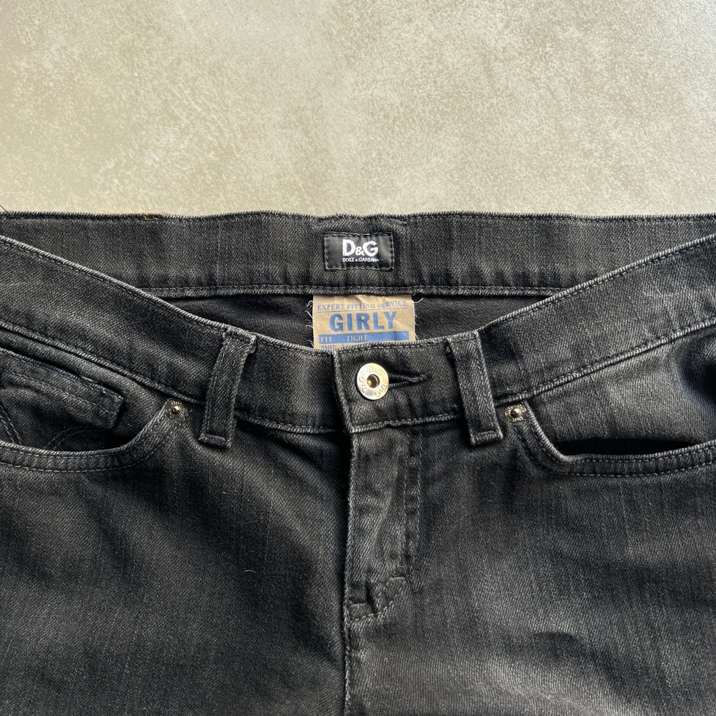 Dolce & Gabbana Low waist denim pants