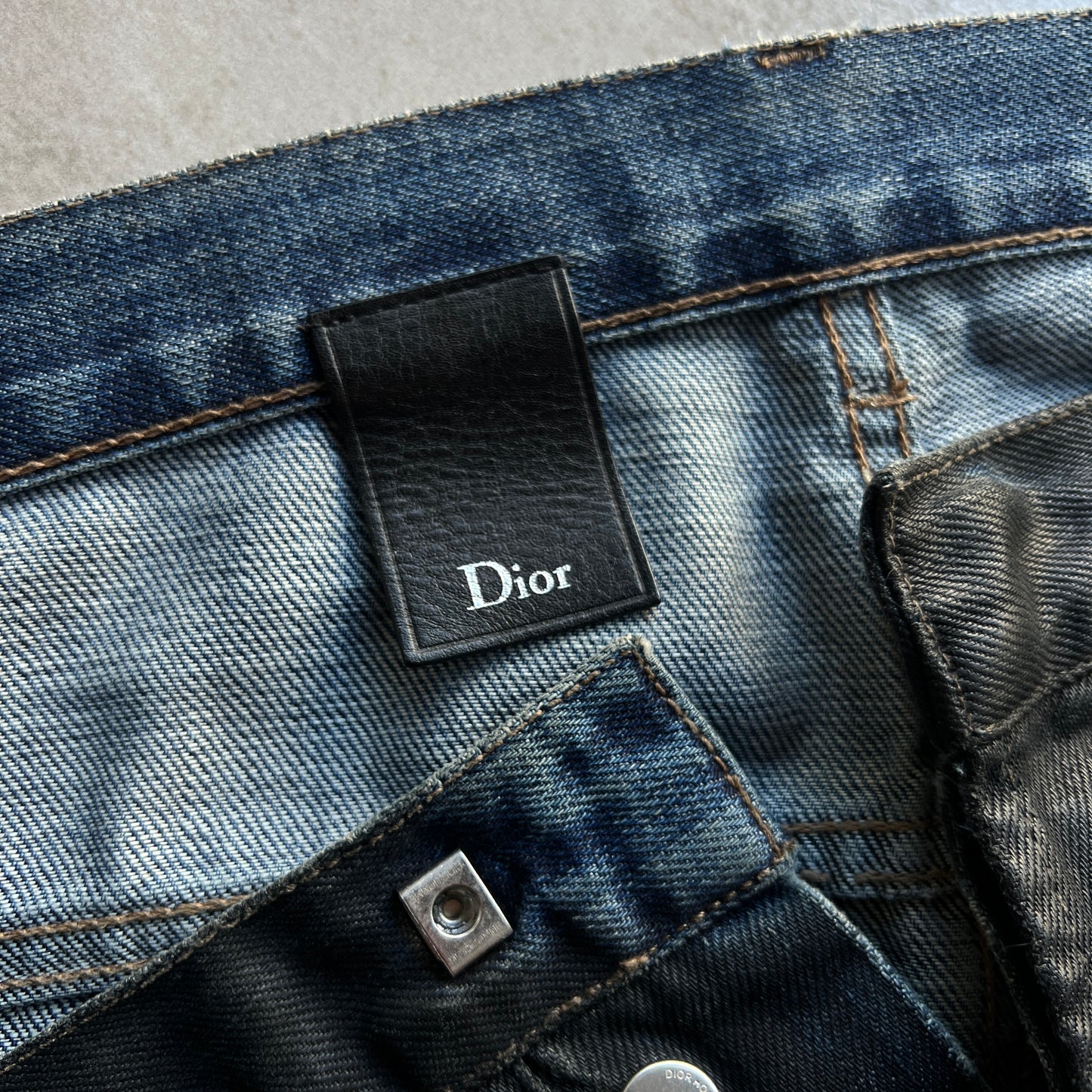 Dior Luster Waxed Denim Hedi Slimane