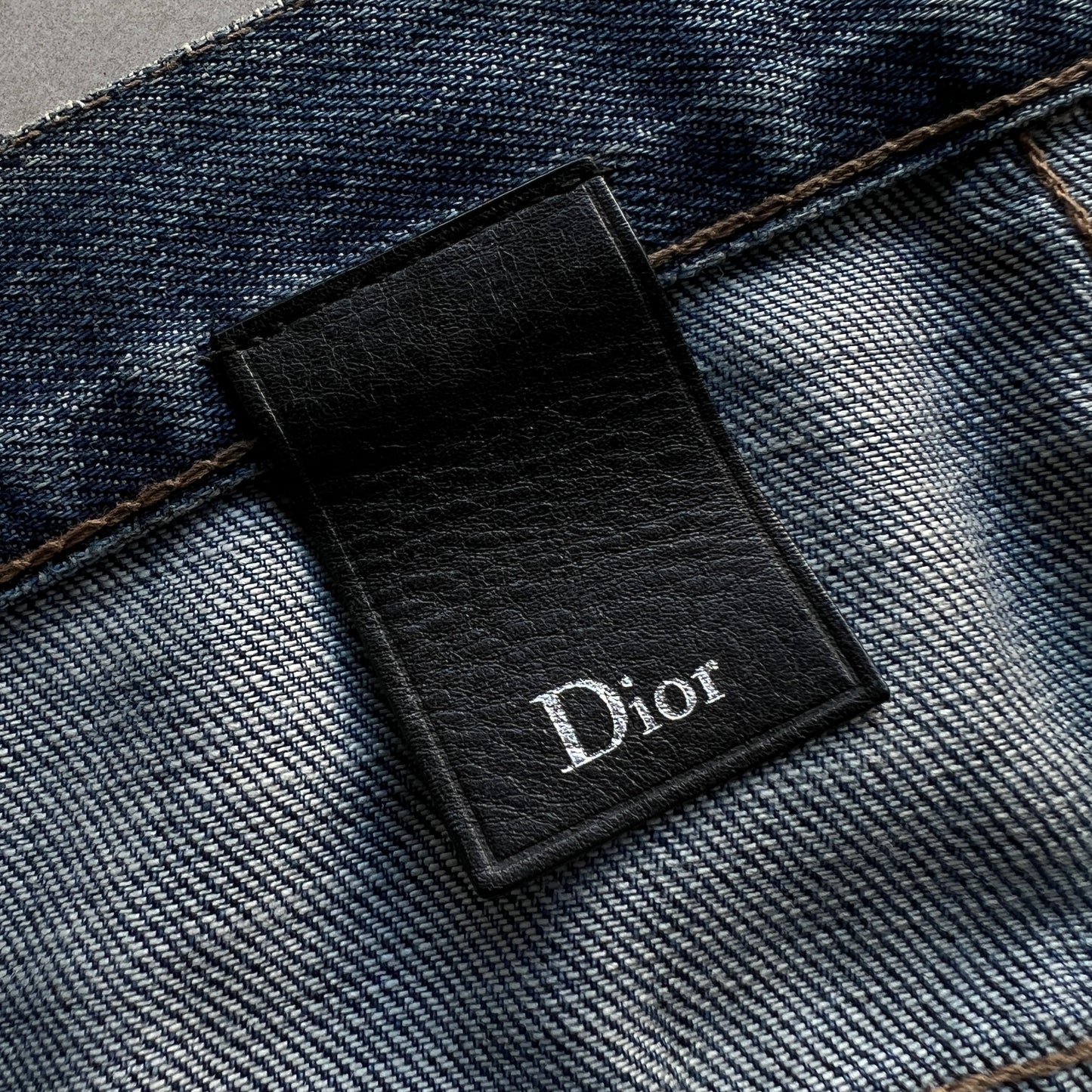 Dior Luster Waxed Denim Hedi Slimane