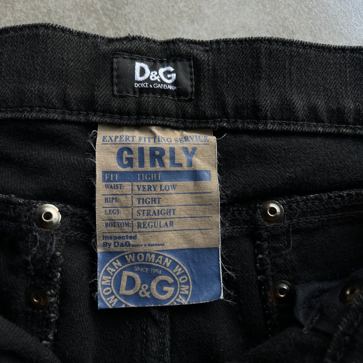 Dolce & Gabbana Low waist denim pants