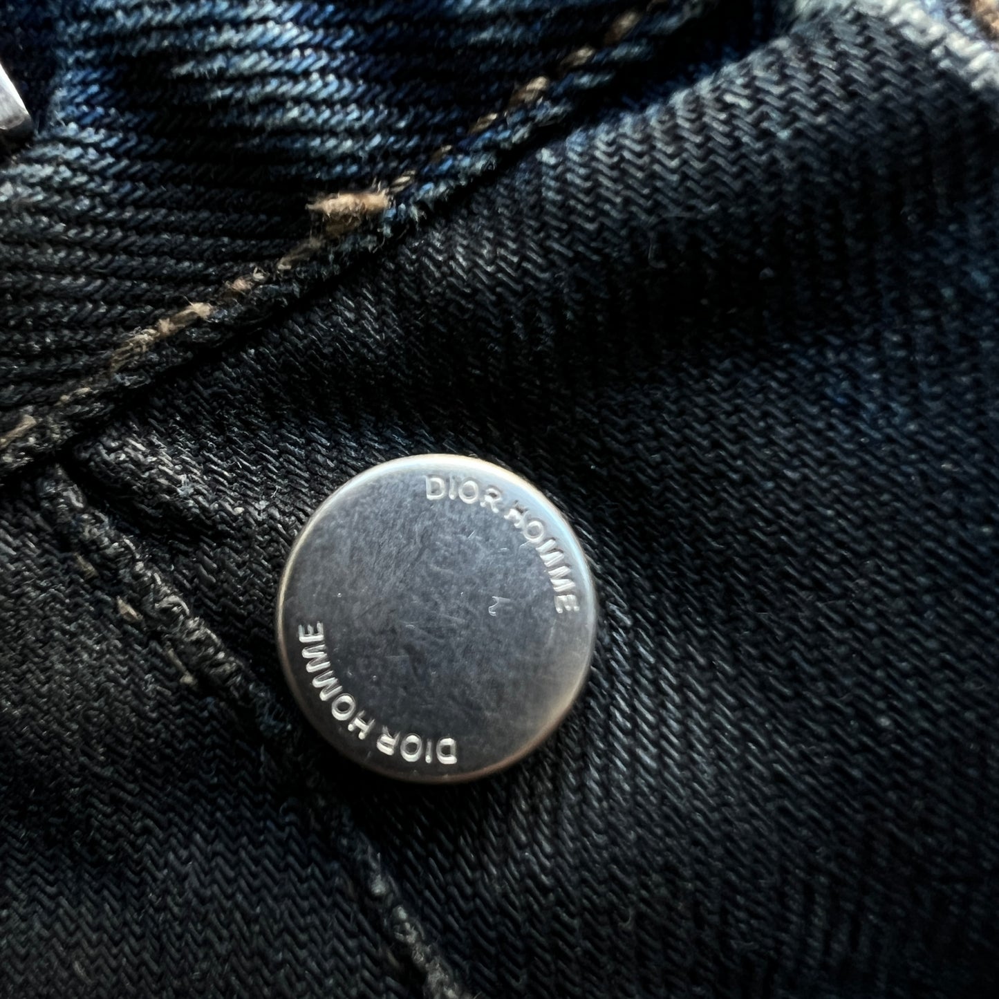 Dior Luster Waxed Denim Hedi Slimane